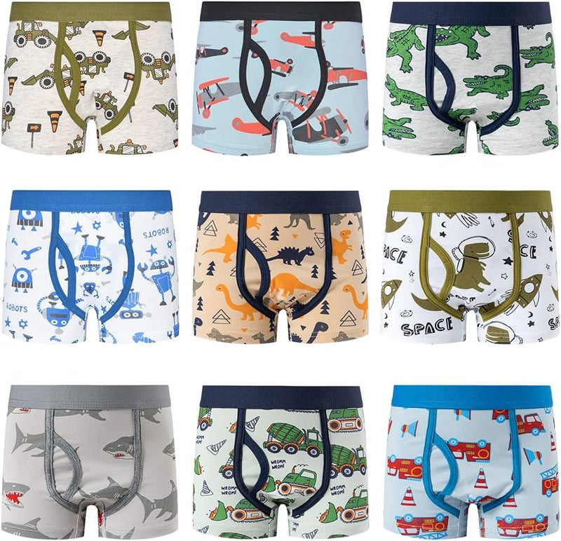 Zumou Boys' Boxer Briefs Shorts Toddler Kids Cotton Underwear - Image 2